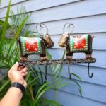 Golden Leaf Metal Wall Art Frame - Image 5