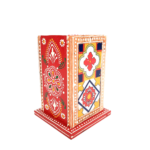Handcrafted Wooden Pen Holder with Traditional Hand Painting - Image 4