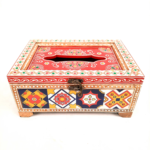 Hand-Painted Decorative Tissue Holder for Table Décor - Image 3