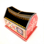 Wooden Remote Control Holder – Hand-Painted Decorative Organizer for Table - Image 8