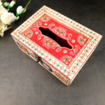 Hand-Painted Decorative Tissue Holder for Table Décor - Image 7