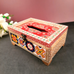 Hand-Painted Decorative Tissue Holder for Table Décor