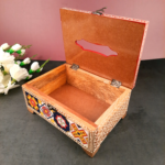 Hand-Painted Decorative Tissue Holder for Table Décor - Image 2