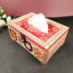 Hand-Painted Decorative Tissue Holder for Table Décor - Image 8