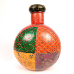 Multicolor Decorative Vase – Traditional Hand-Painted Wooden Flower Vase for Home Décor - Image 8