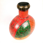 Multicolor Decorative Vase – Traditional Hand-Painted Wooden Flower Vase for Home Décor - Image 10