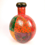 Multicolor Decorative Vase – Traditional Hand-Painted Wooden Flower Vase for Home Décor - Image 2