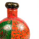 Multicolor Decorative Vase – Traditional Hand-Painted Wooden Flower Vase for Home Décor - Image 3