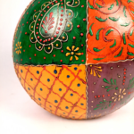 Multicolor Decorative Vase – Traditional Hand-Painted Wooden Flower Vase for Home Décor - Image 4