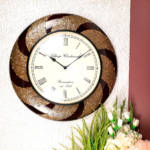 Decorative Round Antique Wall Clock for Living Room, Bedroom & Office