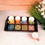 Rectangular Tea & Coffee Serving Tray with Handles - Image 10