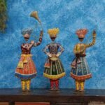 Rajasthani Metal Musician Showpiece Set of 3