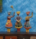 Rajasthani Metal Musician Showpiece Set of 3