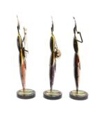 Rajasthani Tribal Musician Metal Showpiece Set of 3 - Image 5