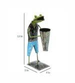 Frog Design Metal Pen Holder – Decorative Desk Organizer & Stationery Holder for Office - Image 3