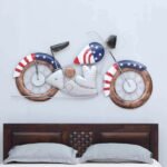 Vintage Motorcycle Metal Wall Art – Retro Bike Decorative Wall Hanging