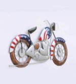 Vintage Motorcycle Metal Wall Art – Retro Bike Decorative Wall Hanging - Image 2