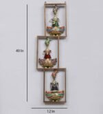 Traditional Rajasthani Musician Metal Wall Art – Handcrafted Folk Dancer Wall Hanging Décor - Image 2
