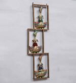 Traditional Rajasthani Musician Metal Wall Art – Handcrafted Folk Dancer Wall Hanging Décor - Image 3