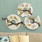 Set of 3 Birds Metal Wall Art – Modern Decorative Wall Hanging
