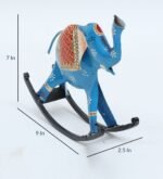 Handcrafted Metal Rocking Elephant Showpiece - Image 6