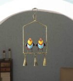 Colorful Twin Bird Hanging Bell Wind Chime - Image 5