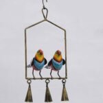 Colorful Twin Bird Hanging Bell Wind Chime