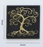 Golden Tree Metal Wall Art Frame - Image 2