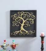 Golden Tree Metal Wall Art Frame