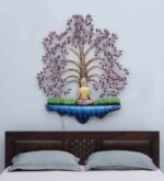 LED Buddha Tree Wall Art with Shelf - Image 3