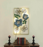 LED Floral Metal Wall Art Panel