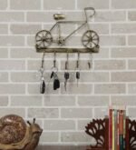 Vintage Bicycle Metal Key Holder – Decorative Wall Mounted Key Rack with Hooks