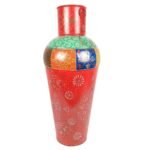 Traditional Hand-Painted Floor Vase for Home Decor - Image 12