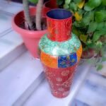 Traditional Hand-Painted Floor Vase for Home Decor - Image 6