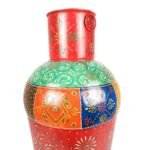 Traditional Hand-Painted Floor Vase for Home Decor - Image 13
