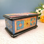 Handcrafted Wooden Jewelry Storage Box – Decorative Hand-Painted Organizer with Drawer