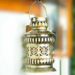 Vintage Metal Lantern Candle Holder - Image 3