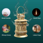 Vintage Metal Lantern Candle Holder - Image 4