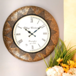 Luxury Vintage Round Decorative Wall Clock for Living Room, Bedroom & Office