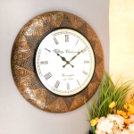 Luxury Vintage Round Decorative Wall Clock for Living Room, Bedroom & Office - Image 2