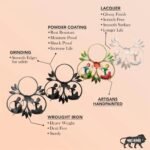 Traditional Musical Couple Metal Wall Clock - Image 2