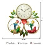 Traditional Musical Couple Metal Wall Clock - Image 5