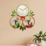 Traditional Musical Couple Metal Wall Clock