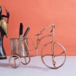 Vintage Bicycle Metal Pen Holder