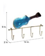 Guitar Design Metal Key Holder Wall Hook - Image 3