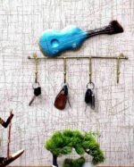 Guitar Design Metal Key Holder Wall Hook