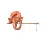 Handcrafted Lord Ganesha Wall Key Holder - Image 2