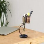 Decorative Cycle Desk Organizer with Card Holder