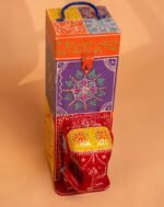 Handcrafted Wooden Elephant Tissue Paper Holder - Image 3