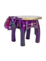 Elephant Stool Table – Hand-Painted Decorative Side Table for Home Décor - Image 5